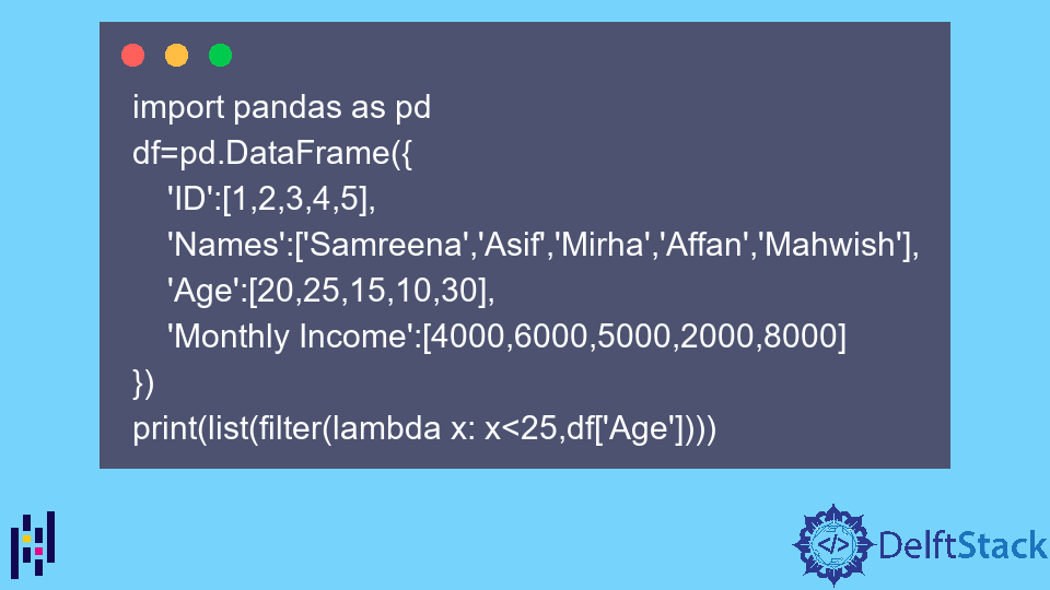 Apply Lambda Function To Pandas Dataframe Delft Stack 8161